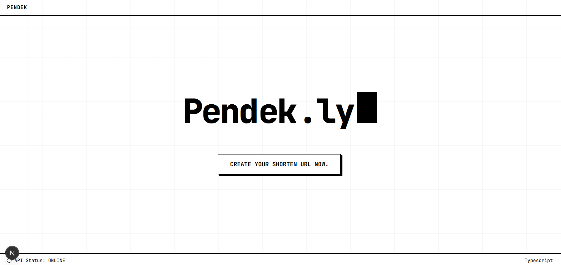 Pendek Web Application